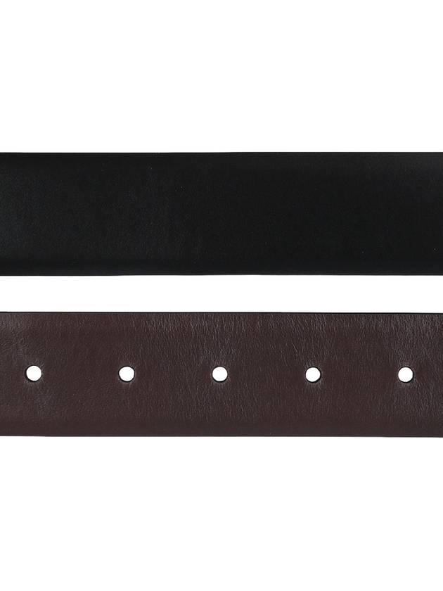 Reversible Leather Belt Black - PRADA - BALAAN 5