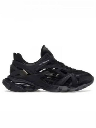 Track 2 Open Mesh Fabric Low Top Sneakers Black - BALENCIAGA - BALAAN 2