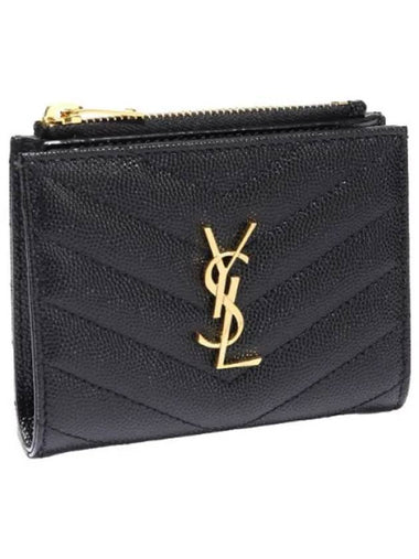 monogram zipper wallet - SAINT LAURENT - BALAAN 1