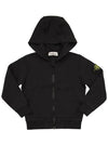 Kids Wappen Patch Hooded Jacket Black - STONE ISLAND - BALAAN 3