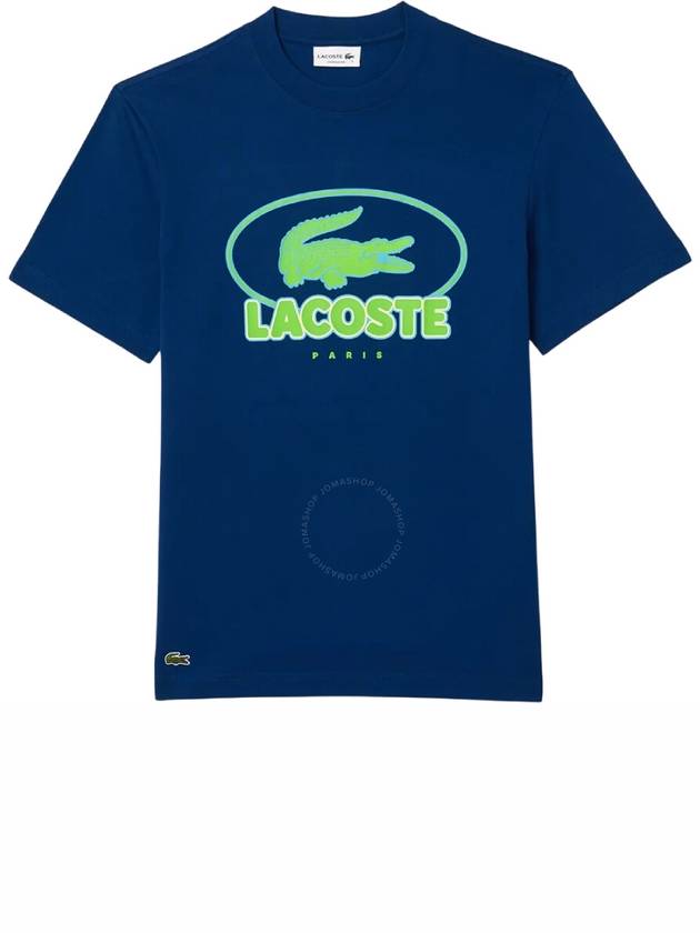 Lacoste Thick Cotton Graphic T Shirt Brand Size 5 Large - LACOSTE - BALAAN 1