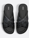 CD Diamond Alias Slipper Black - DIOR - BALAAN 4