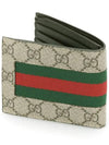 GG Supreme Web Half Wallet Grey - GUCCI - BALAAN 5