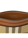 Check Print Leather Card Holder Beige - BURBERRY - BALAAN 6