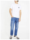 Cotton Back V Logo Signature Jeans Blue - VALENTINO - BALAAN 4