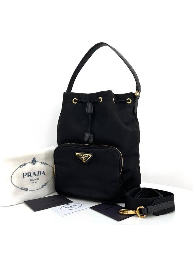 Triangle logo nylon bucket bag large 1BH097 - PRADA - BALAAN 10