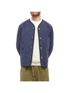 Julien Quilted Jacket Navy - A.P.C. - BALAAN 1