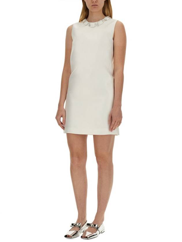 midi dress 1015006 1A105981W010 WHITE - VERSACE - BALAAN 3