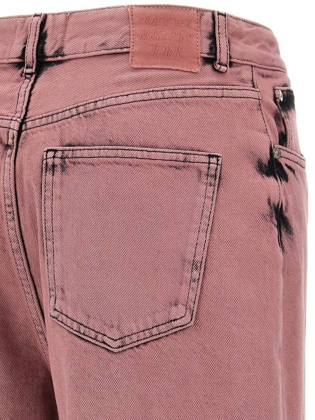 Moschino Jeans Pink Cotton Jeans - MOSCHINO - BALAAN 3