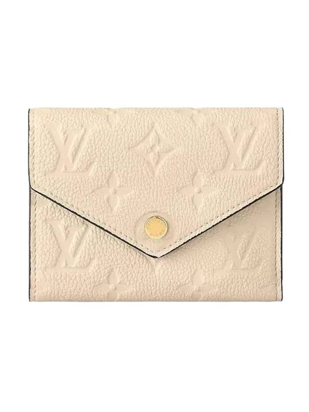 Victorine Leather Half Wallet Beige - LOUIS VUITTON - BALAAN 1