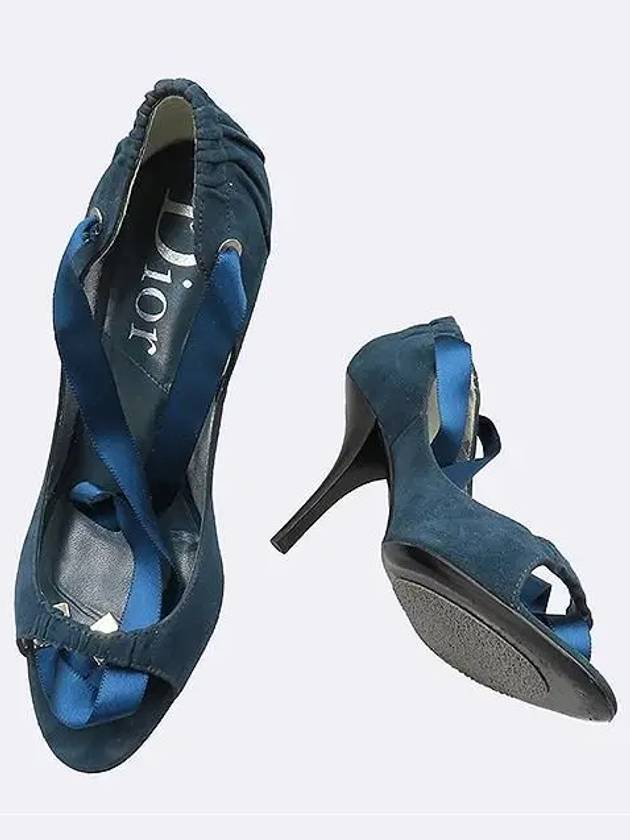 Navy color open toe women s pumps shoes - DIOR - BALAAN 3