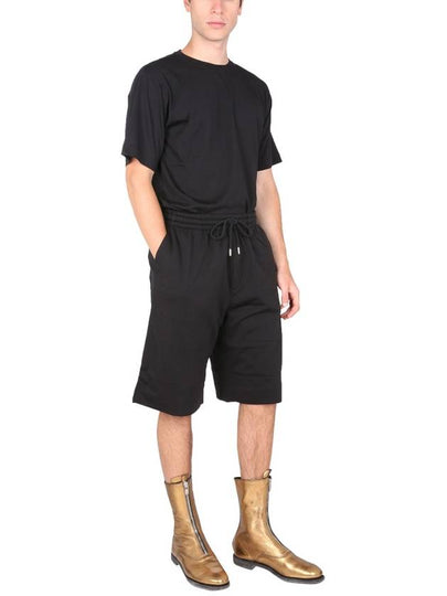 COTTON BLEND SWEAT SHORTS - DRIES VAN NOTEN - BALAAN 2