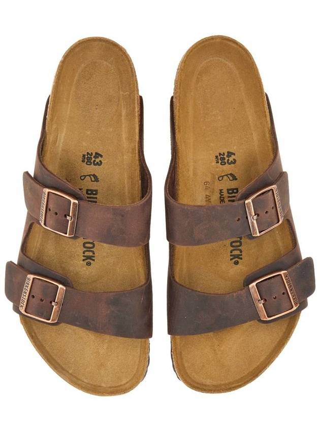 Arizona Oiled Leather Slippers Habana - BIRKENSTOCK - BALAAN 7