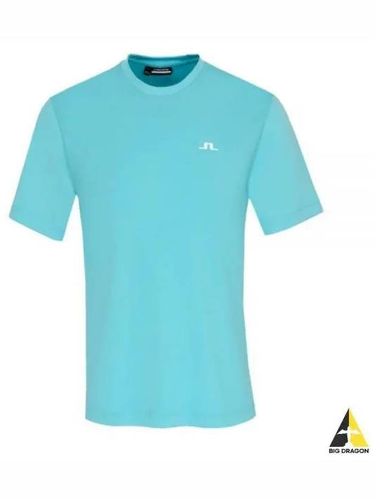 Ade Regular Fit Short Sleeve T-Shirt Light Blue - J.LINDEBERG - BALAAN 2