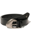 BL010 Western Men Women Leather Belt 27mm Black - LE MASQUE - BALAAN 3