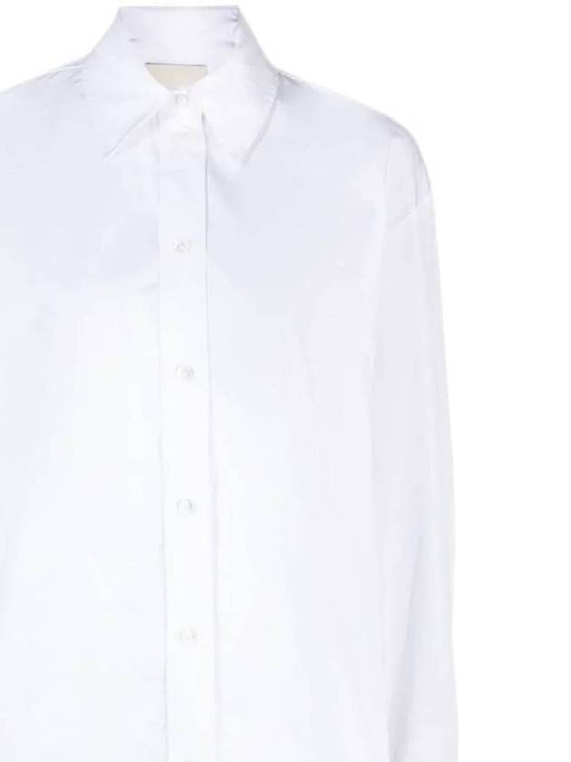 Cylvany Maxi Long Sleeve Shirt White - ISABEL MARANT - BALAAN 3