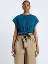 Tie Crop Top Turquoise - ATHPLATFORM - BALAAN 3