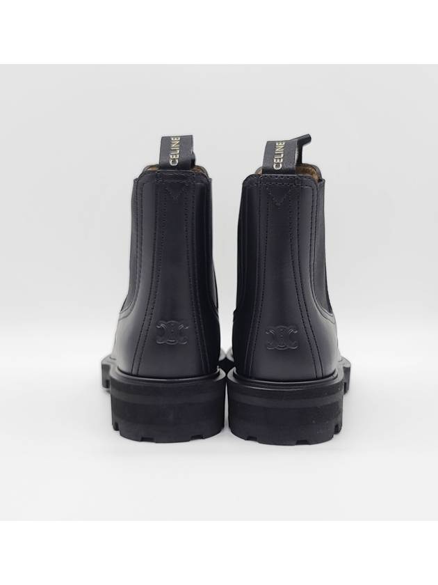 Margaret Calfskin Chelsea Boots Black - CELINE - BALAAN.