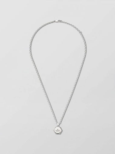 Logo Pendant Necklace Silver - GUCCI - BALAAN 1