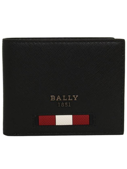 Baby Brasai Leather Half Wallet Black - BALLY - BALAAN 2