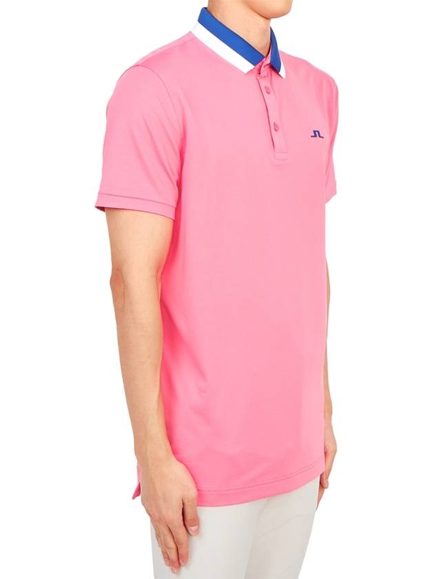 Golf Wear Benji Men s Collar Short Sleeve T Shirt GMJT08409 S098 - J.LINDEBERG - BALAAN 4