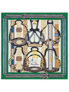 Fantaisie D'Etriers 90 Scarf Green - HERMES - BALAAN 2