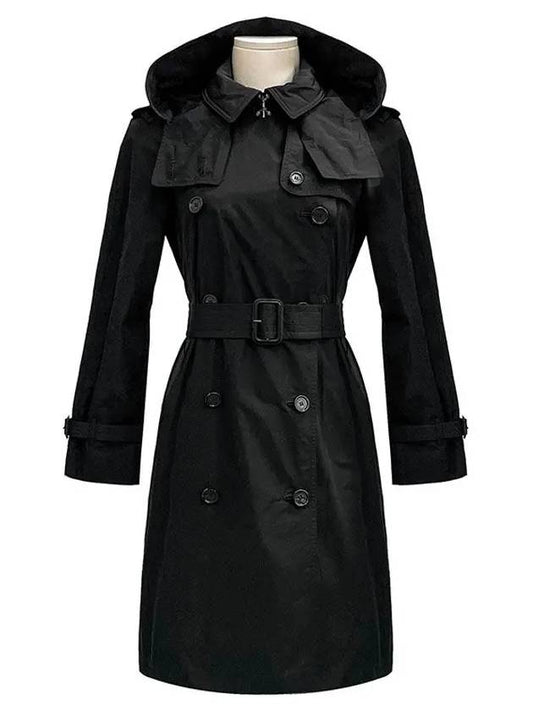 Ladies Amberford Taffeta Trench Coat Black - BURBERRY - BALAAN 2