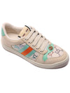 Women's Screener GG Crystal Low Top Sneakers Beige - GUCCI - BALAAN 4