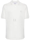 Embroidered Logo Short Sleeve Polo Shirt White - BRUNELLO CUCINELLI - BALAAN 2