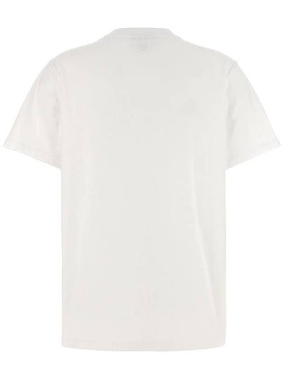 Logo Print Short Sleeve T-Shirt White - GANNI - BALAAN 2