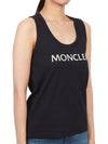 Logo Print Sleeveless Black - MONCLER - BALAAN 4