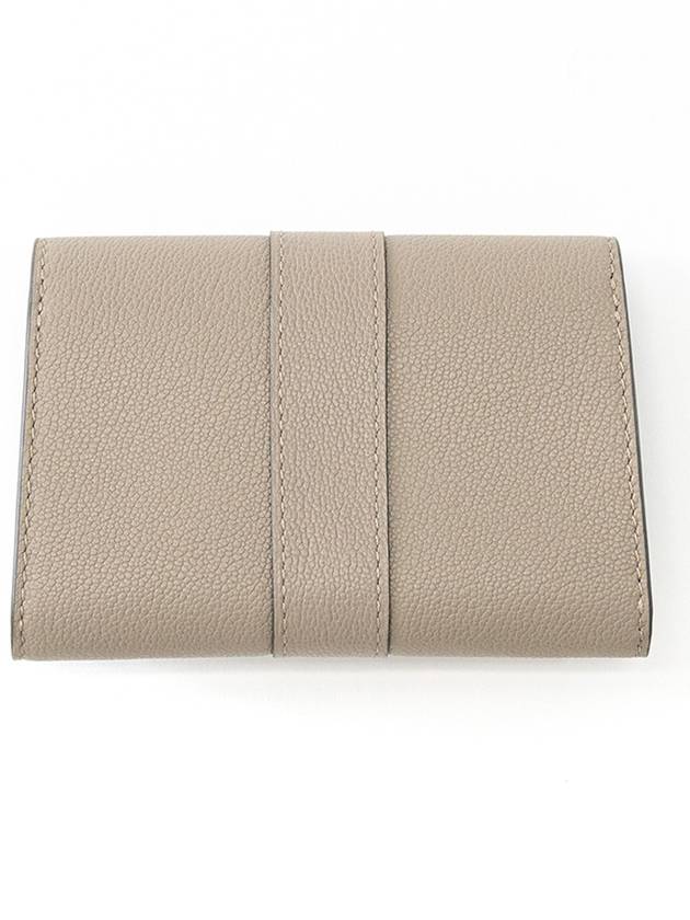 Brillant Rodeo Calf Leather Card Wallet Tourterelle - DELVAUX - BALAAN 3