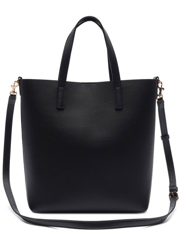 Shopping Toy Supple Leather Tote Bag Black - SAINT LAURENT - BALAAN 5