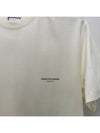 Square Back Logo Short Sleeve T-Shirt Ivory - WOOYOUNGMI - BALAAN 6