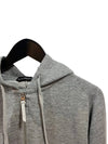 Half Zip-Up Hoodie Grey - TOM FORD - BALAAN 4