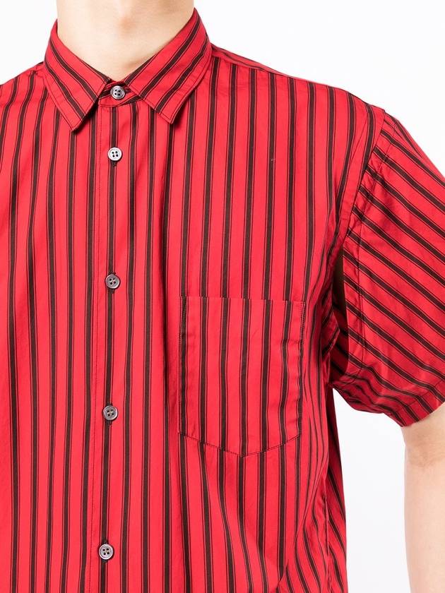 striped short sleeve shirt - COMME DES GARCONS - BALAAN 6