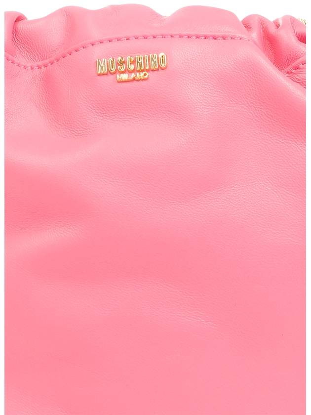 Moschino Leather Shoulder Bag, Women's, Pink - MOSCHINO - BALAAN 6