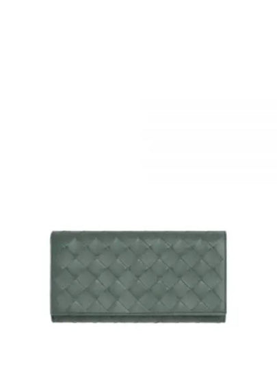 Intrecciato Flap Long Wallet Aloe - BOTTEGA VENETA - BALAAN 2