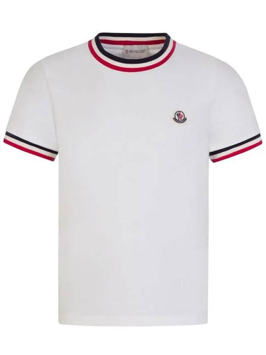 Kids Logo T Shirt Ivory 8C000 23 83092 034 - MONCLER - BALAAN 1