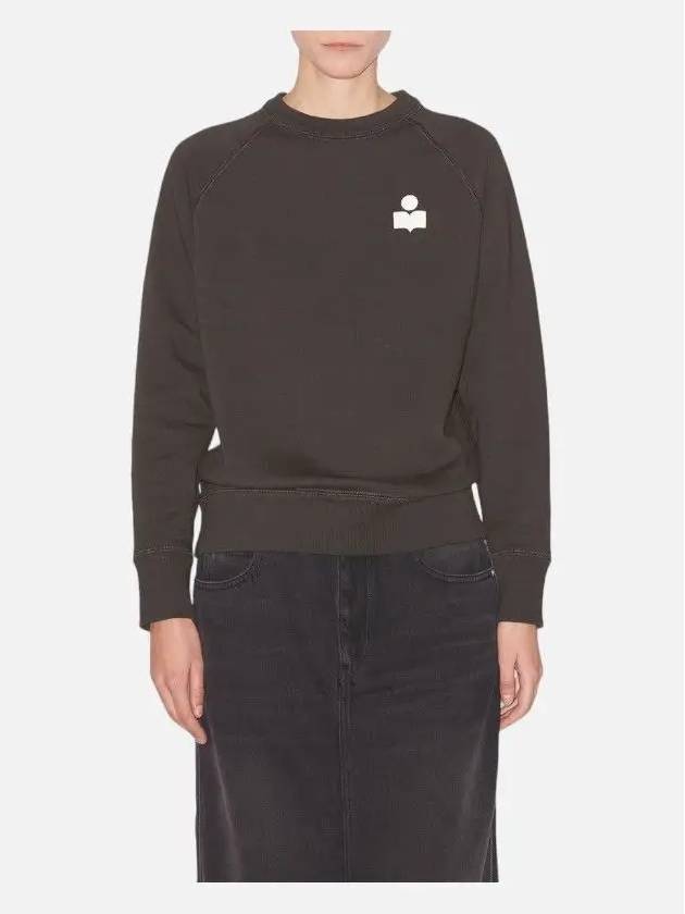 Milla Logo Grunneck Sweatshirt Faded Black - ISABEL MARANT - BALAAN 4