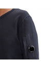 Light Fleece Sweatshirt Navy - CP COMPANY - BALAAN 4