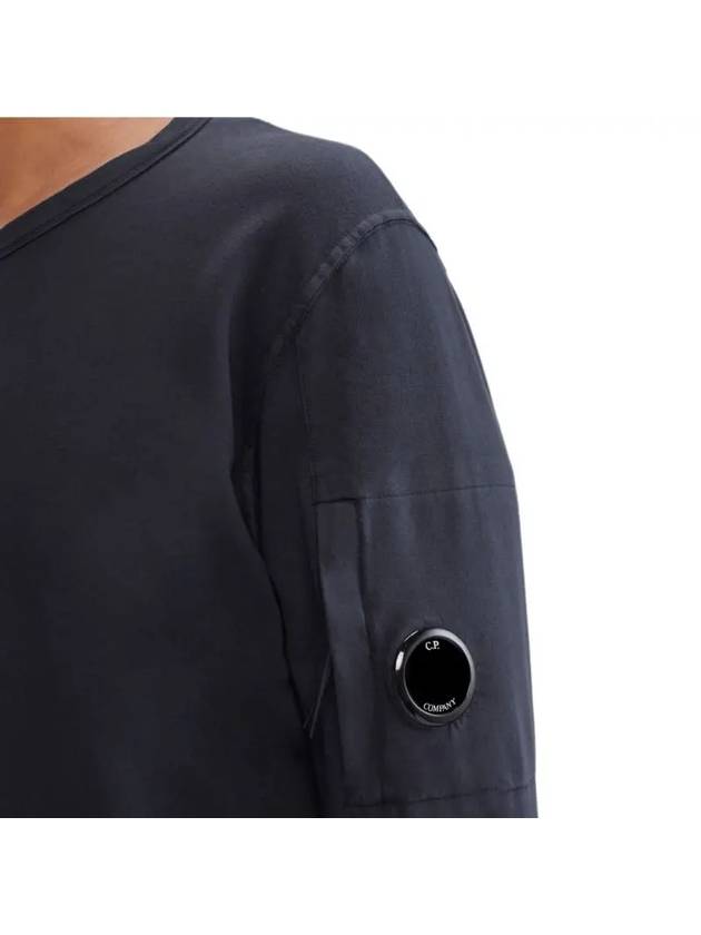 Light Fleece Sweatshirt Navy - CP COMPANY - BALAAN 4