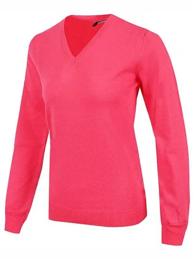 Women's Amaya Golf Knit Top Pink - J.LINDEBERG - BALAAN 3