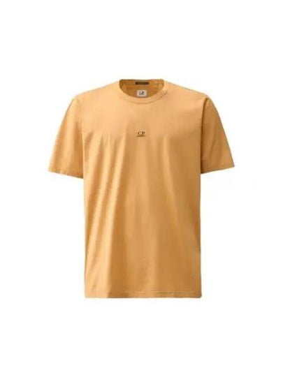 70/2 Mercerized Jersey Logo Short Sleeve T-Shirt Orange - CP COMPANY - BALAAN 2