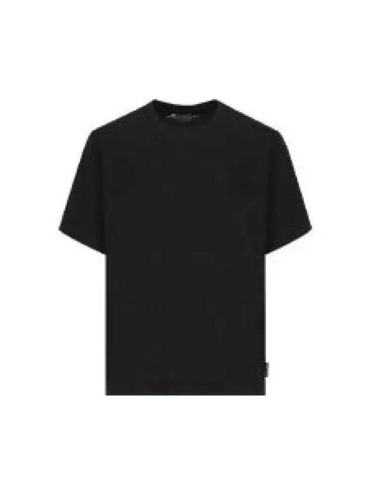 Logo Cotton Short Sleeve T-Shirt Black - MOOSE KNUCKLES - BALAAN 2