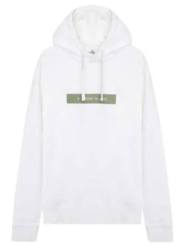 Garment Dying Micro Logo Print Hoodie Men - STONE ISLAND - BALAAN 1