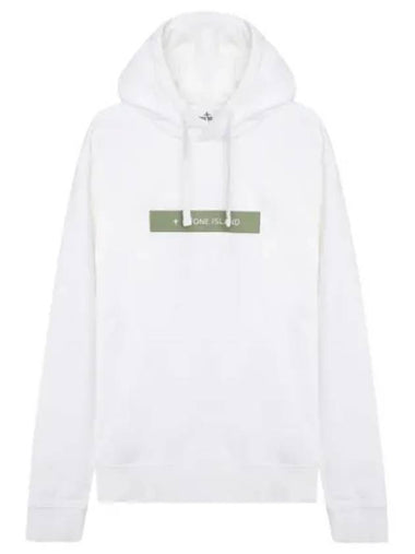 Garment Dying Micro Logo Print Hoodie - STONE ISLAND - BALAAN 1