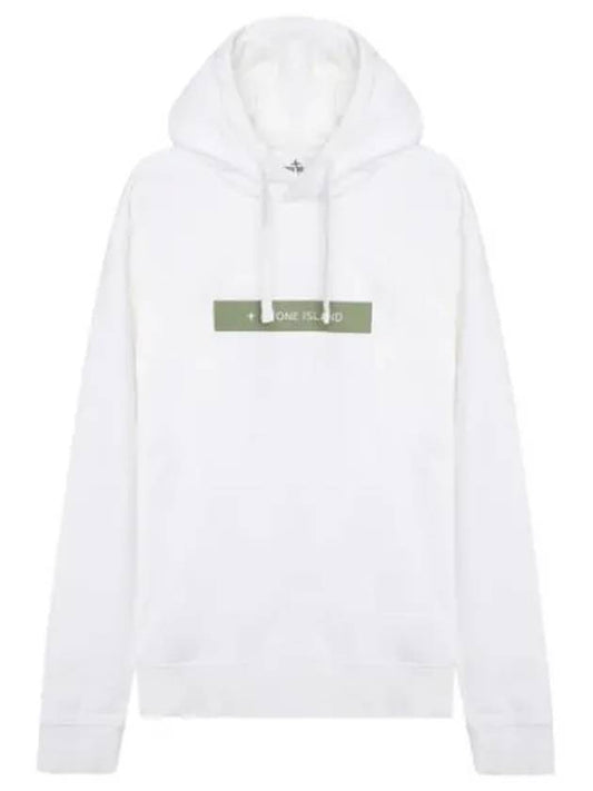 Garment Dying Micro Logo Print Hoodie Men - STONE ISLAND - BALAAN 1