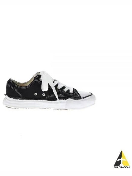 A01FW702 BLACK Peterson OG sole canvas low sneakers - MIHARA YASUHIRO - BALAAN 1