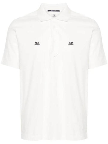 1020 Jersey Polo Shirt White - CP COMPANY - BALAAN 1